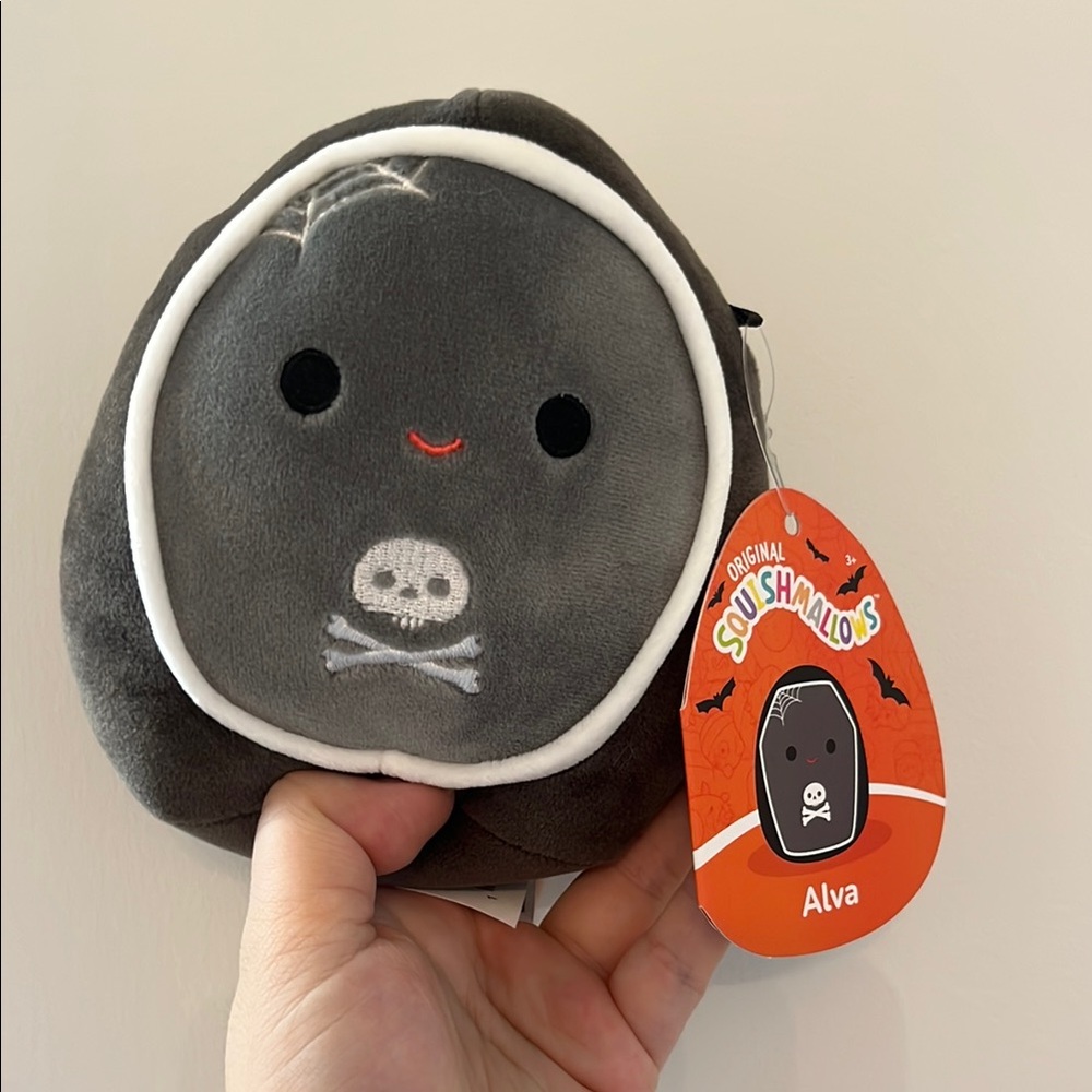 Squishmallows Alva Gray Plush Toy New w tag